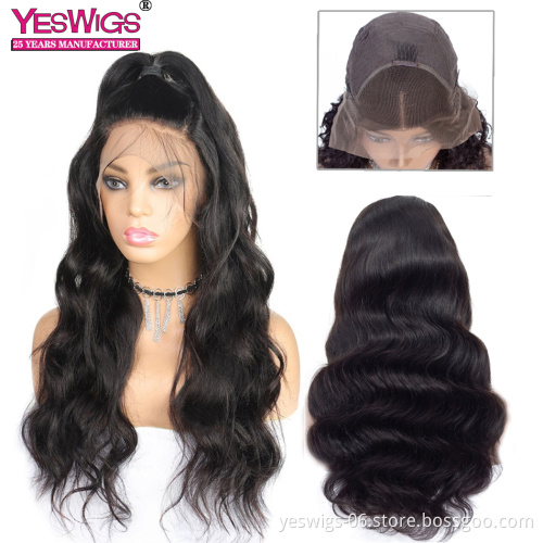 Wholesale wigs 100% human hair Lace front wig Medium Brown Lace Wigs Body Wave for black women support customized